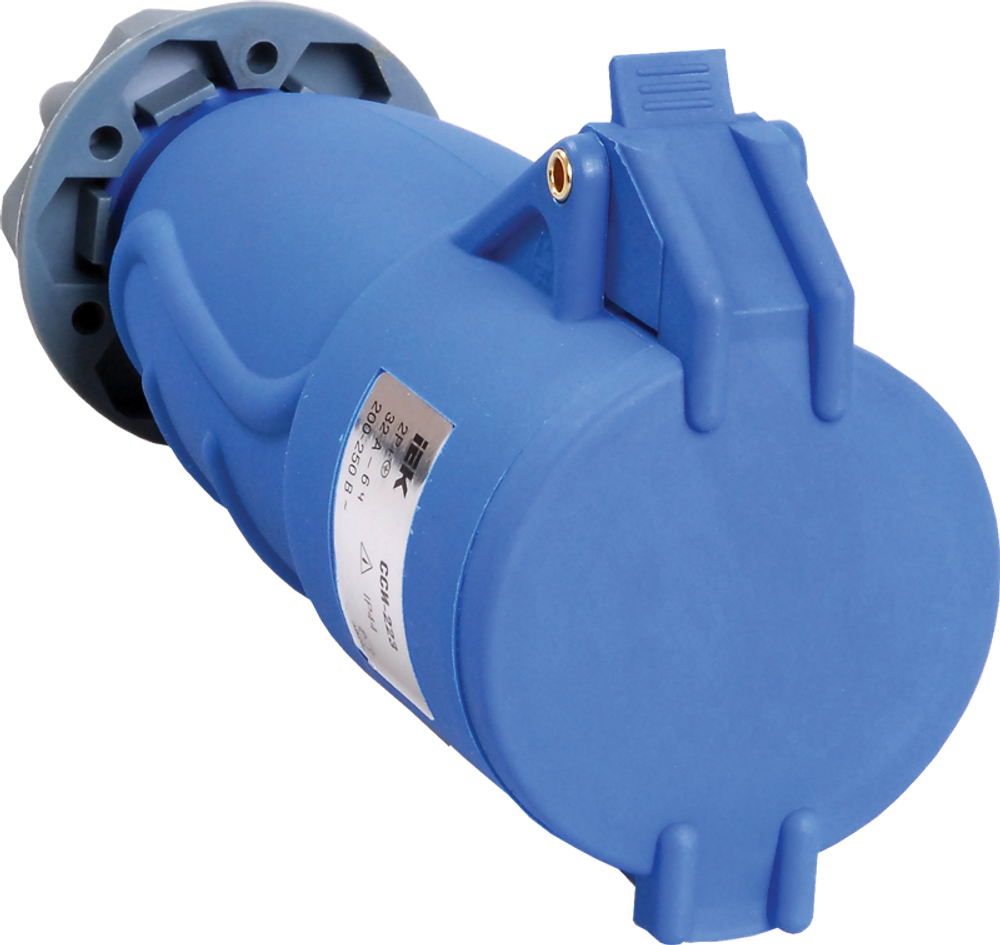 IEK Розетка переносная ССИ-223 32А-6ч/200-250В 2Р+РЕ IP44 MAGNUM