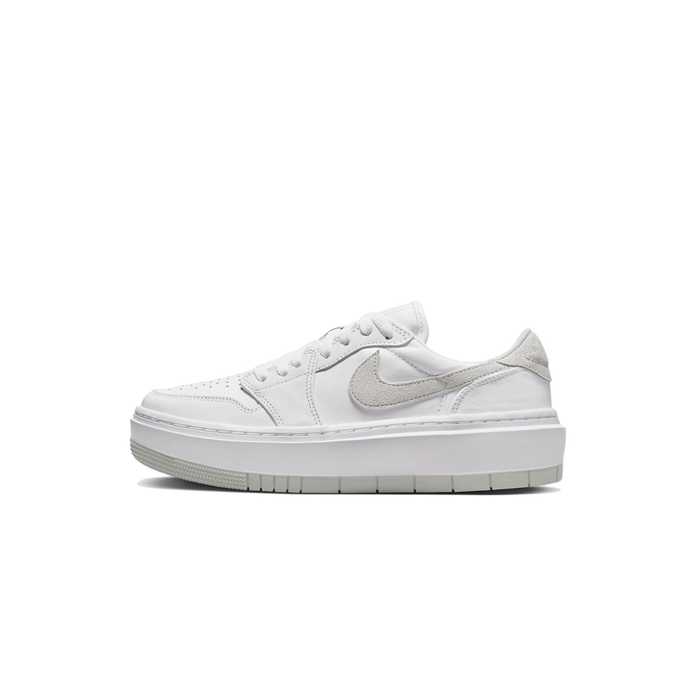 alt="Air Jordan 1 Elevate Low WMNS White Neutral Grey DH7004-110 женские кроссовки белые на платформе вид сбоку на белом фоне"