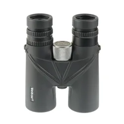 Бинокль Veber Sputnik Zoom 8-15х42, фронтальный вид с ручкой