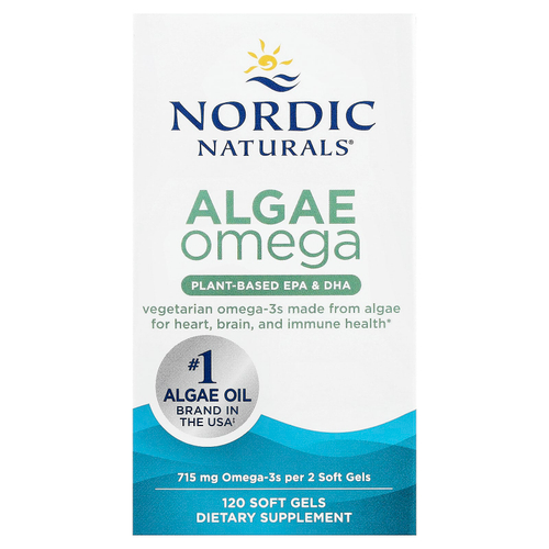 Nordic Naturals, Algae Omega, 120 мягких таблеток (357,5 мг в каждой капсуле)