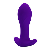 Фиолетовая анальная вибропробка 10,4см для ношения Pretty Love Morton Anal Butt Plug BI-040067-1