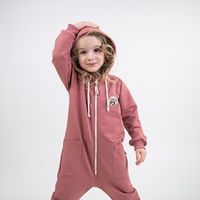 Комбинезон с капюшоном "Пепельная роза" облегченный