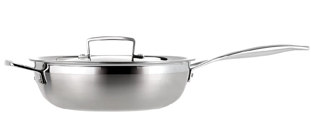 Le Creuset Сковорода 3-PLY Saute 24 см с крышкой EAN 630870042215