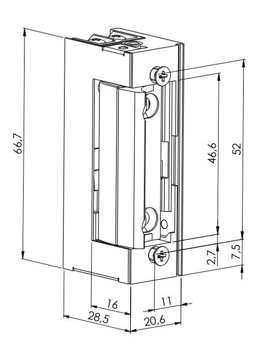 ST-SL351NO Защелка электромеханическая без планки Smarteс
