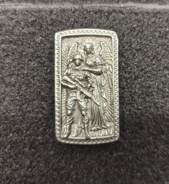 Патч на одежду "Архангел Михаил" серебро, металл
