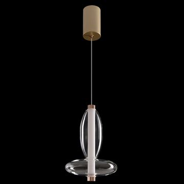 Подвесной светильник LED 7W 3000К Quasar SP7W Led Transparent прозрачный Crystal Lux