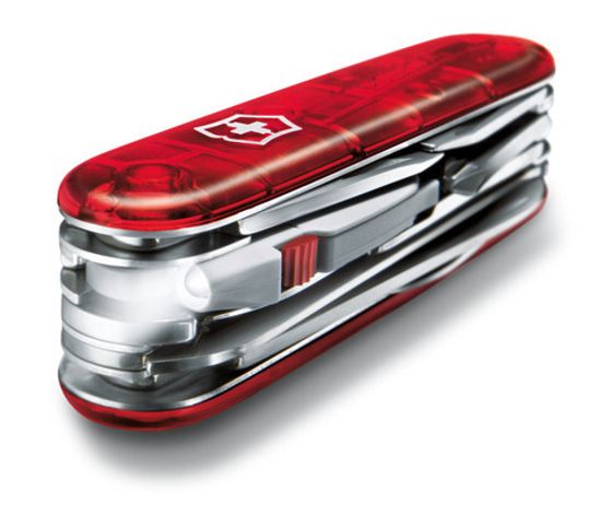Нож Victorinox Мод. Huntsman Lite полупрозрачный красный (91 мм) - 21 функций