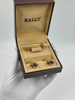 Комплект из запонок и зажима для галстука BALLY