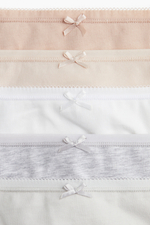 Хлопковые трусы-стринги, 5 шт. — средняя посадка - H&M