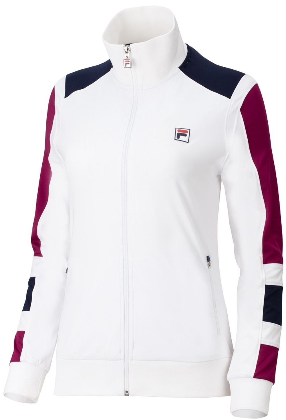 Женская Кофта теннисная Fila Jacket Helena - white/navy comb