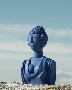 Скульптура Bust Poppea Blue 11513B