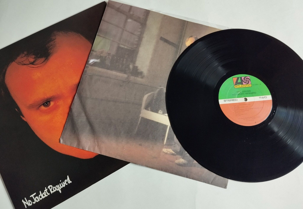 Винтажная виниловая пластинка LP Phil Collins No Jacket Required (USA 1985) NM