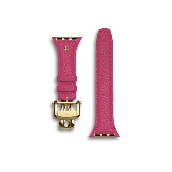 Ремешок для Apple Watch 42/41/40 - Зернистая кожа - Розовый