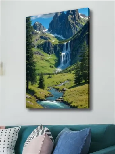 Картина Лазурный поток 50x70см модульная 1шт.