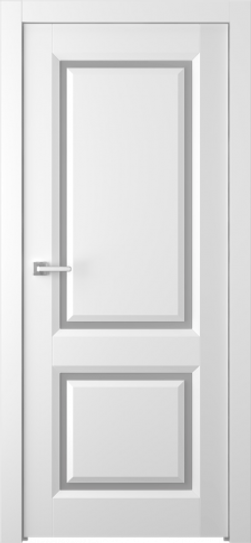 Дверь Платинум 2 / Цвет Эмаль белый / Мателюкс белый / Двери Belwooddoors