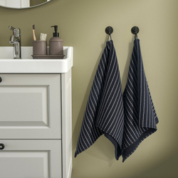 IKEA BROKGINST  (ИКЕА БРОКГИНСТ)  -  Полотенце для рук - чёрное 50x100 см