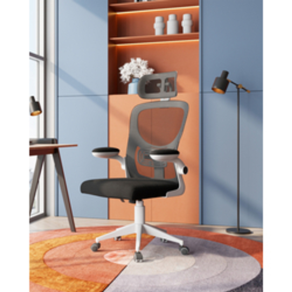 Кресло офисное TopChairs Airone белый с черной сеткой