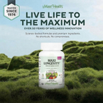 Maxi Health, Maxi Longevity ™, мультивитамины для женщин старше 50, 60 капсул