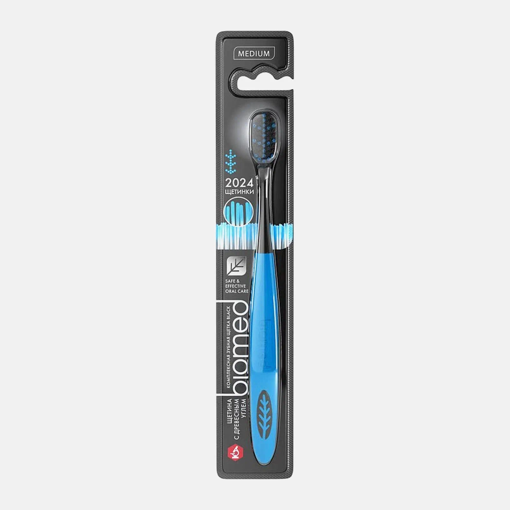 Зубная щетка Biomed Black Medium средней жесткости в ассортименте