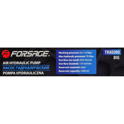 Насос пневмогидравлический ножной 3.2 л Forsage