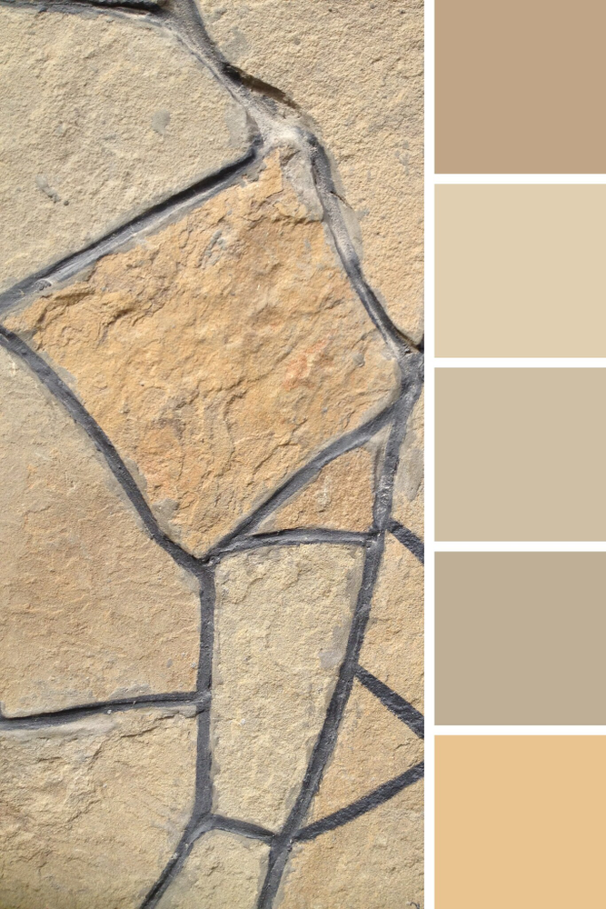 Colors of gray-green sandstone flagstone Colors of gray-green sandstone flagstone