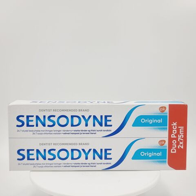 Sensodyne Оригинальная зубная паста (2x75) 150 мл (из Финляндии)