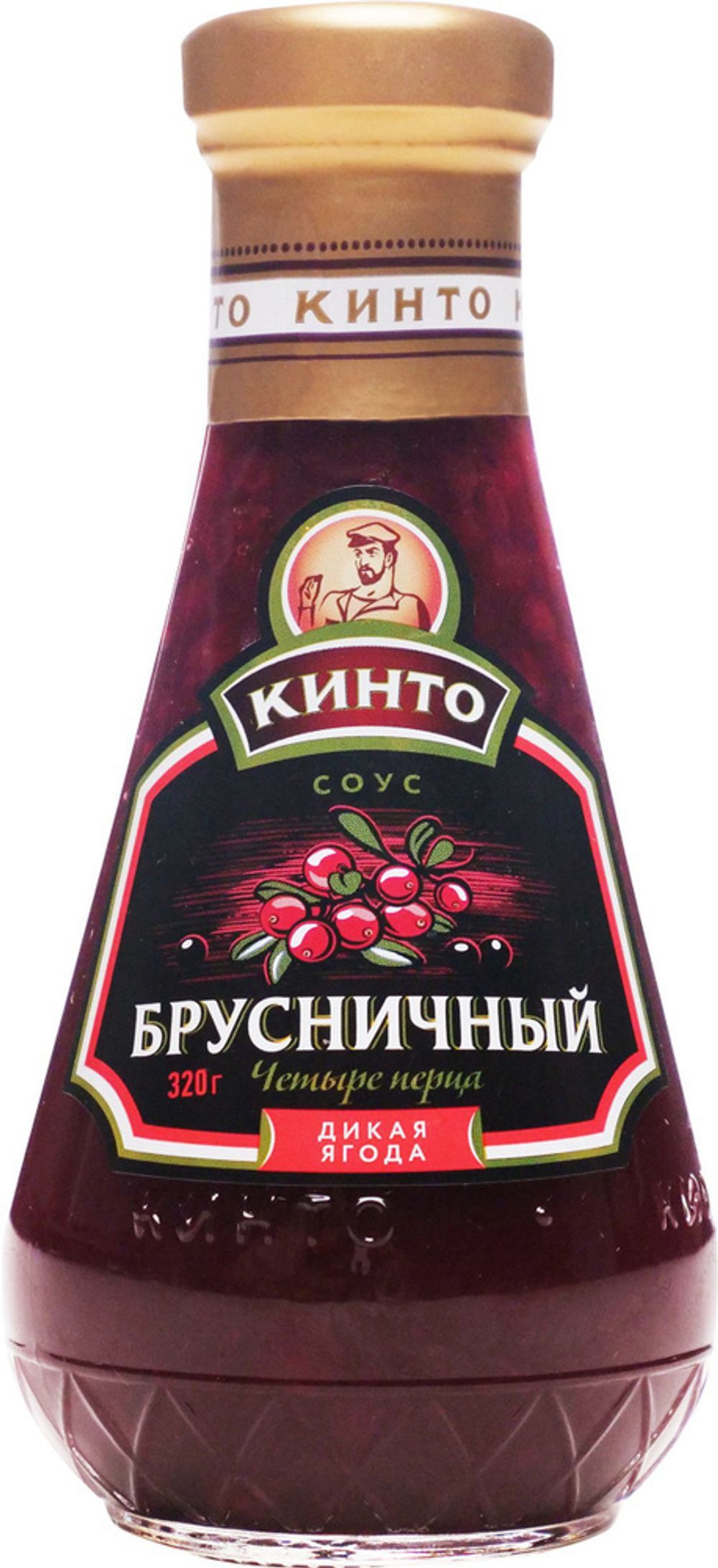 Соус четыре перца Кинто брусничный 320г