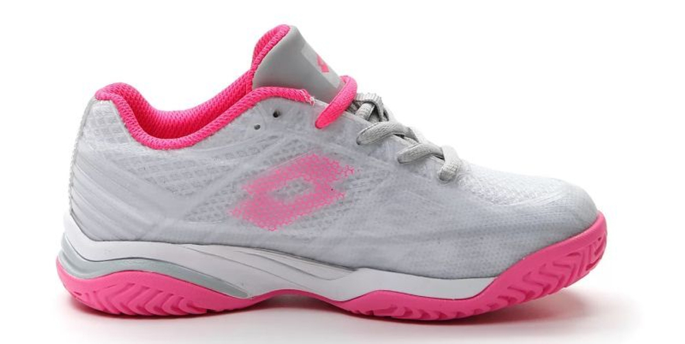 Детские теннисные кроссовки Lotto Mirage 300 All Round Junior - vapor gray/vivid fuchia/cool gray