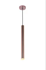 Светильник подвесной светодиодный Rilon QY-H1009RG-M ROSE GOLD, 5 Вт, золотой и медный