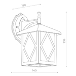 Светильник настенный LORNE E27 1х60W