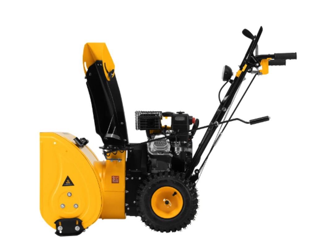 Бензиновая снегоуборочная машина SBM 610, 212 cc, ручной старт, фара Denzel