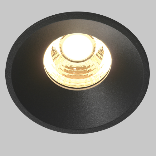 Встраиваемый светодиодный светильник Maytoni Round DL058-7W2.7K-B