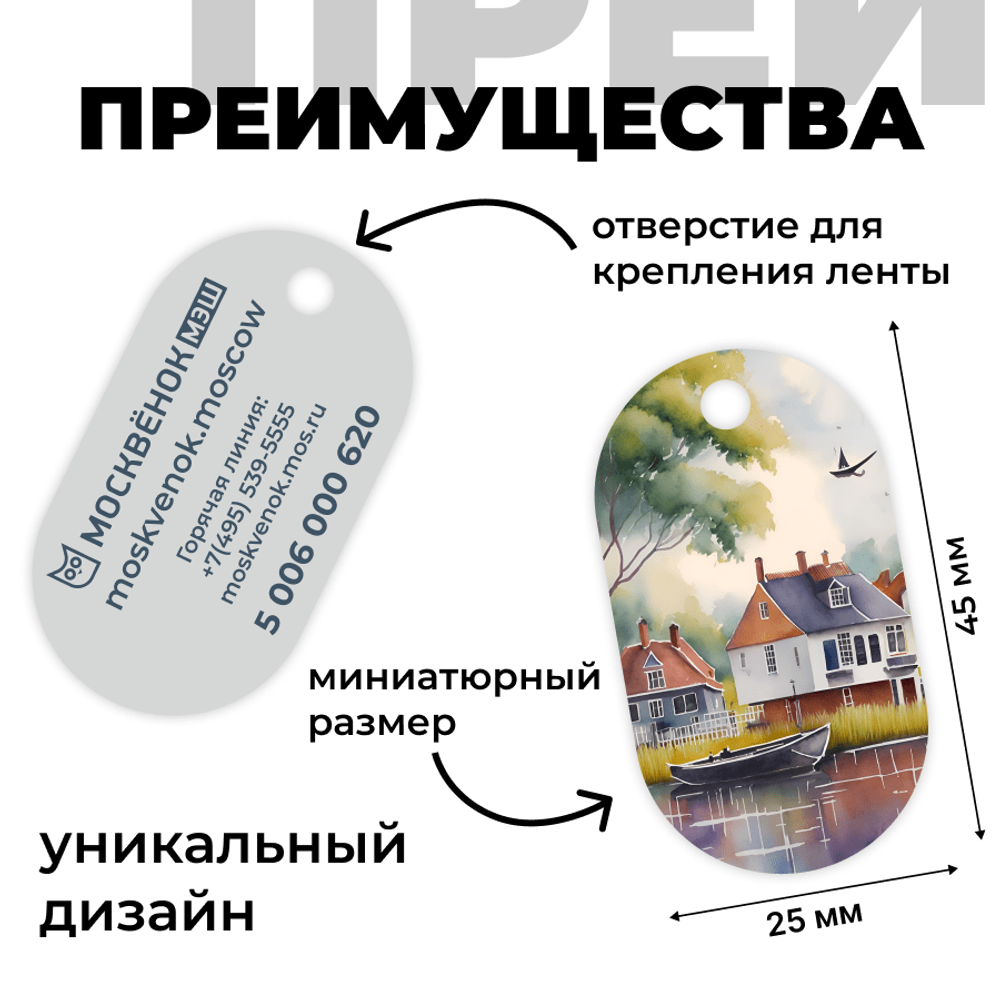Брелок Москвёнок ART №10 (проход + питание)