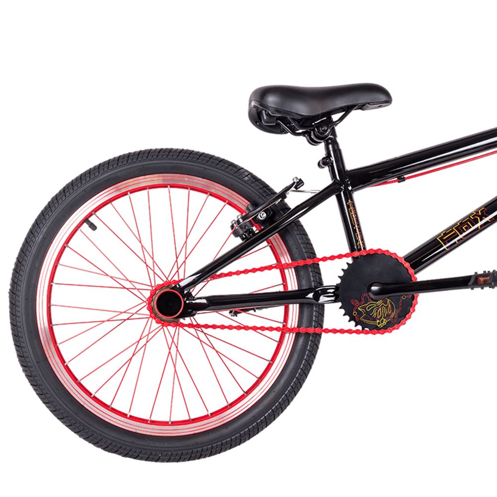 Велосипед BMX 20" Tech Team FOX черный с красным 2023