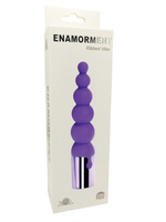 Красный вибратор-ёлочка Enamorment Ribbed Vibe - 18,2 см. (Цвет: красный)