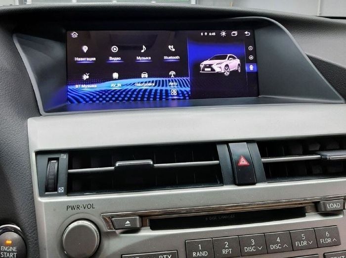 Магнитола для Lexus RX 2009-2015 (высокая комплектация) - Kuberg MRW-3811M Android 11, Быстрая, SIM-слот, CarPlay