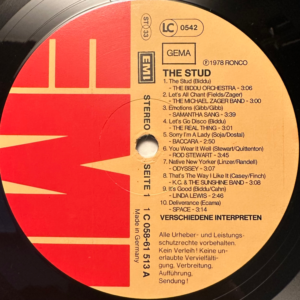 Сборник The Stud (Германия 1978г.)