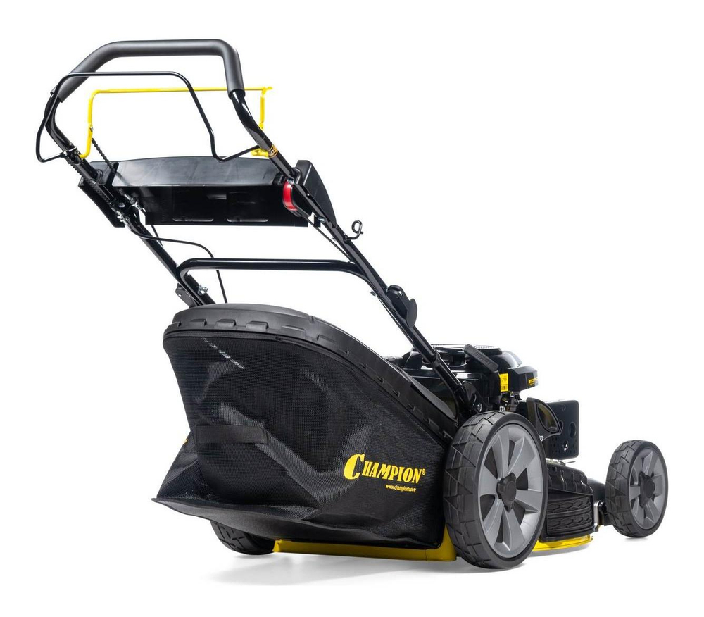 Газонокосилка CHAMPION LM5347 (PRO 4,4кВт привод 520мм 60л 20-80мм 1рычаг/8, 39кг 4в1)