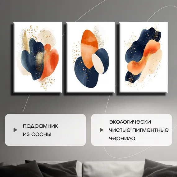 Модульная картина "Современная абстракция"
