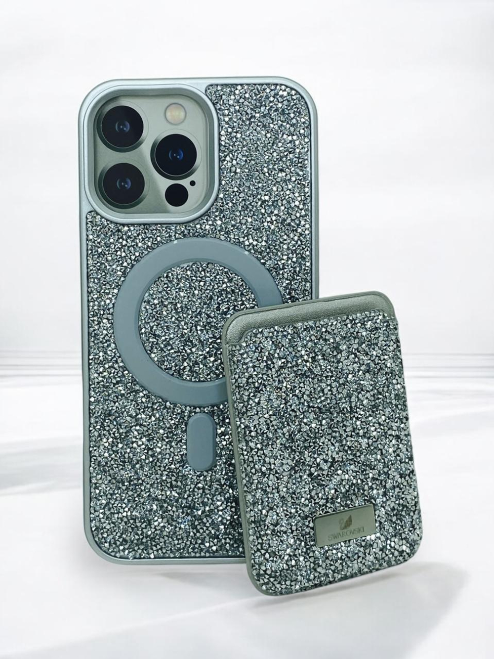 Чехол Swarovski с картхолдером для iPhone 16PRO