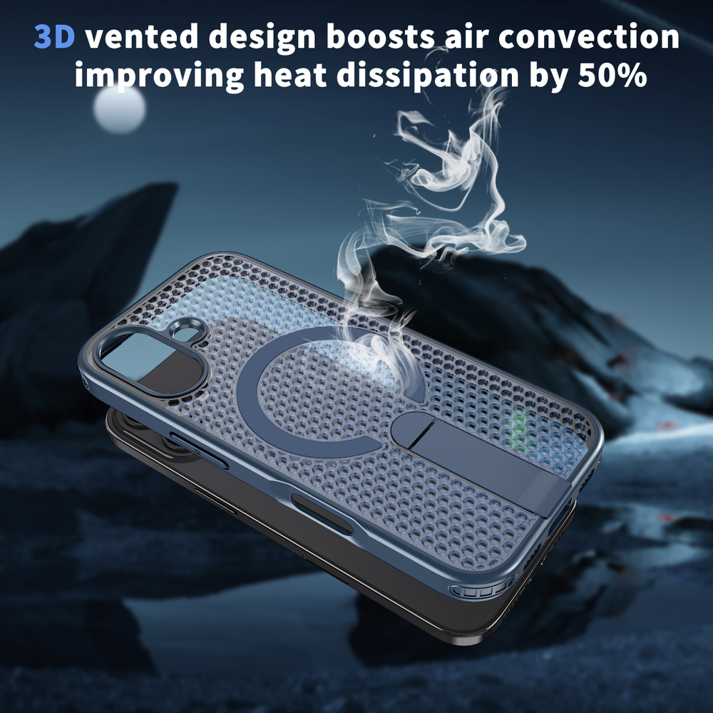 Прозрачный чехол Mesh Pro Magnetic Case для iPhone 17