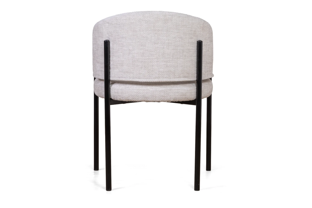 Стул Nicol, микромех Rozy ivory / опоры черные