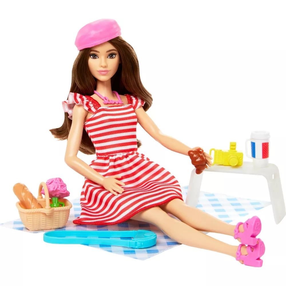 Кукла Barbie Pink Passport Пик-ник в Париже