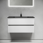 Тумба подвесная под раковину Sancos Urban, белый глянец 890х450х550, арт. UR90W