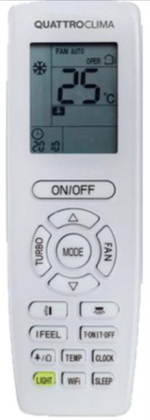 Сплит-система кондиционер настенный Quattroclima Lanterna QV-LA18WAE/QN-LA18WAE на 46 м²