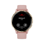 Умные часы Garmin Venu 3S, 41mm, Soft Gold / Dust Rose (010-02785-03)