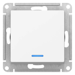 ATLASDESIGN 1-клавишный ПЕРЕКЛЮЧАТЕЛЬ с подсветкой, сх.6а, 10АХ, механизм, ЛОТОС