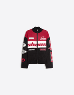 Мужская трикотажная куртка на молнии в стиле racing - BERSHKA