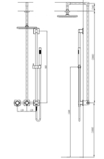 Душевая система RUBINELLI ELEGANZA RB-F5019MB