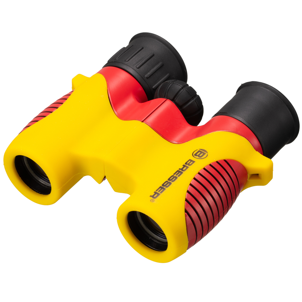 Бинокль детский Bresser Junior 6x21, ЧЕРНО-КРАСНО-ЗОЛОТОЙ